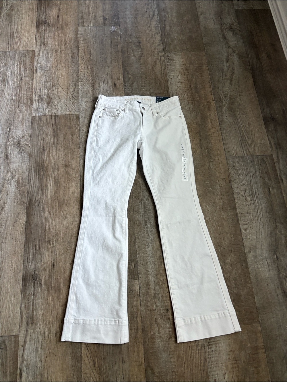 NWT AE Strech Super Low Rise Kick Bootcut Jean - Picture 3 of 7
